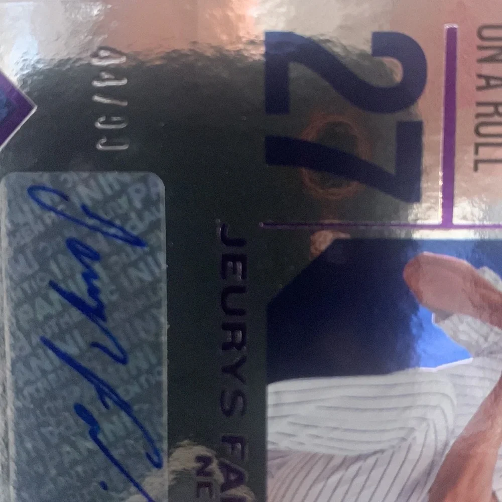 2018 Panini Chronicles Autographs Purple Jeurys Familia Mets #CA-JE 44/99 (011)
